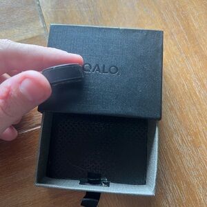 QALO Men's Black Silicone Ring